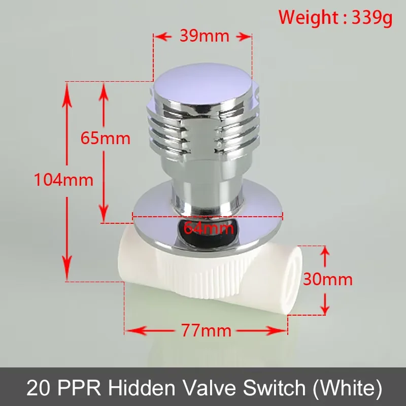 

Zinc Alloy/PPR Water Stop Valve Faucet Switch Adapter Water Tap Sprayer Connector Bathroom Accessories Adapter