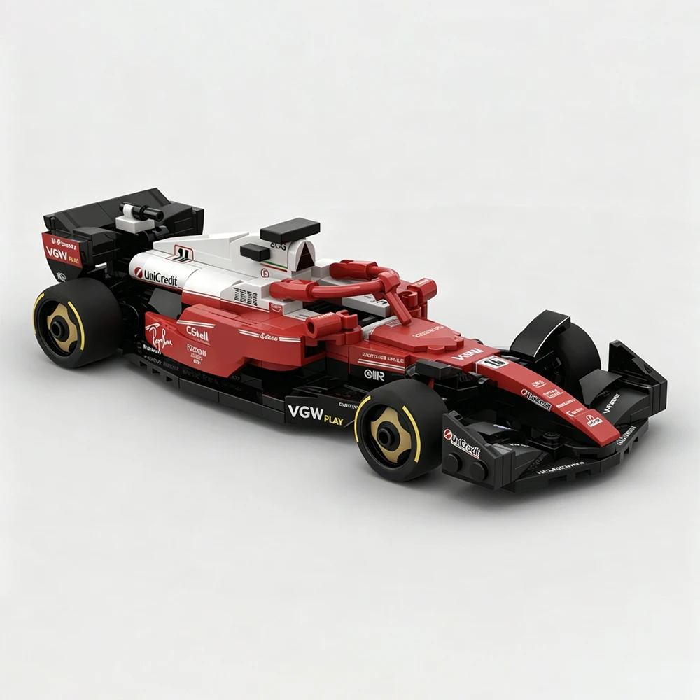 

New MOC Speed ​​Series 2025 Grand Prix SF-25 Racing Car Model Building Blocks DIY Modular Assembly Children's Toy Boy Gift Set