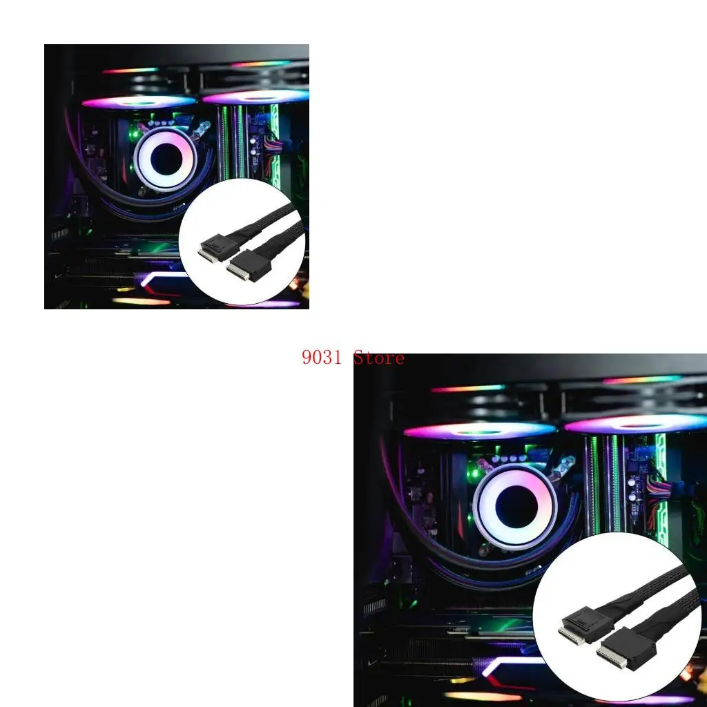 

SFF-8611 8I Male to SFF-8611 8I Male PCIe Cable Servers External Hard Drives
