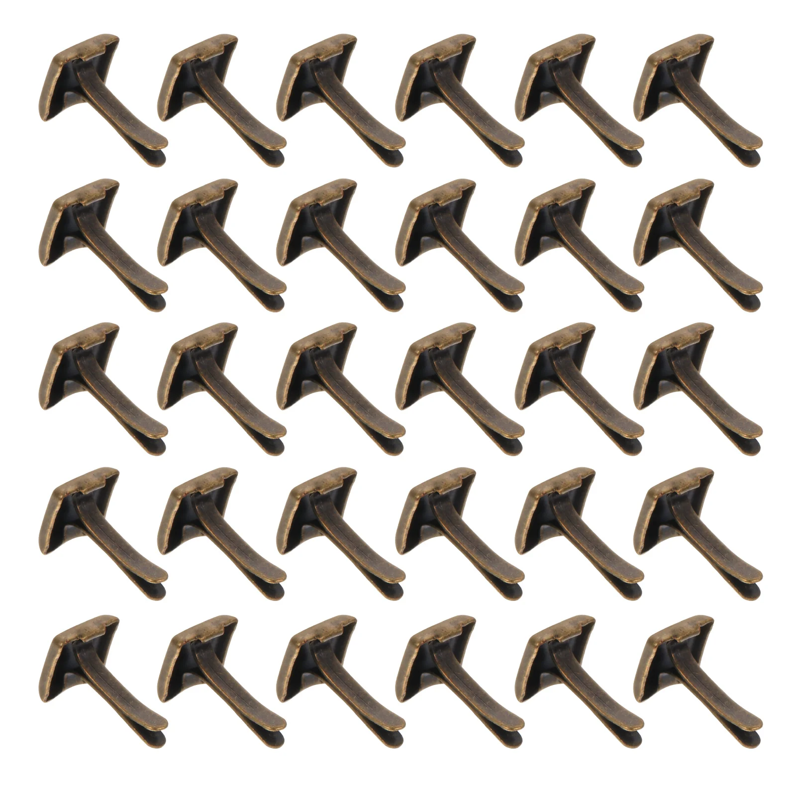 300 Pcs Two-legged Nails Craft Studs Decorative Pins Fastener Feet Nailhead Iron DIY Double-legged