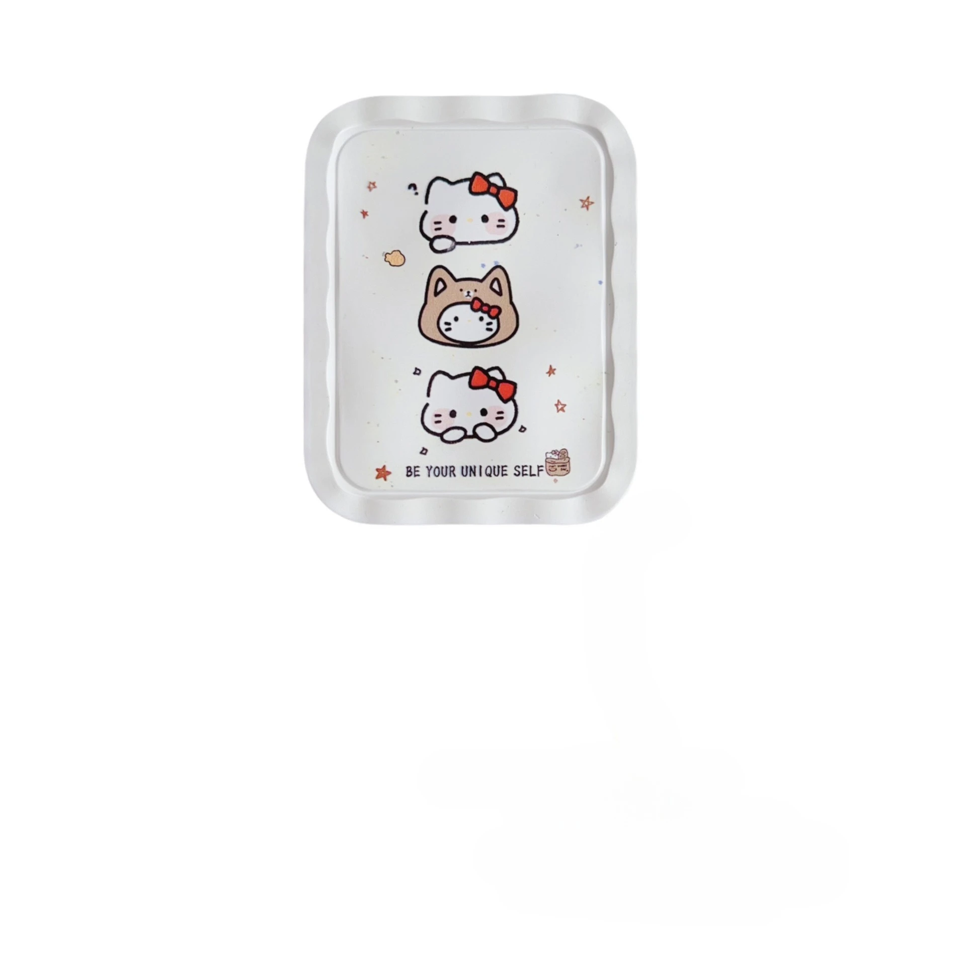 Sanrio KT Cute Student Small Mirror Portable Folding Makeup Mirror Dormitory Girl Makeup Mini Handheld Makeup Mirror Comb in One