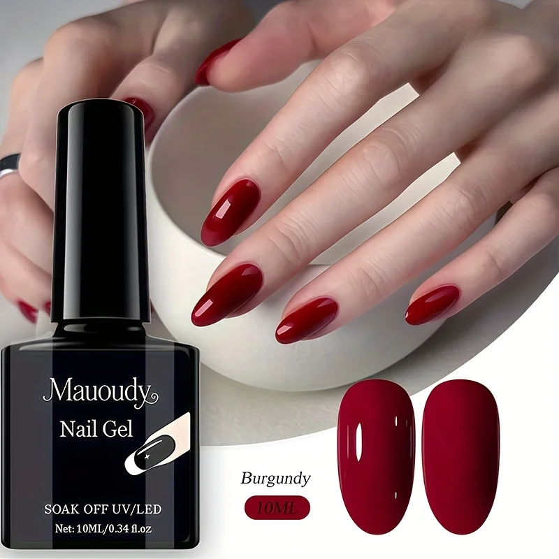 Smalto per unghie gel rosso intenso, smalto rosso ciliegio profondo, è il perfetto regalo di festa per le donne. , smalto per donne, unghie per feste