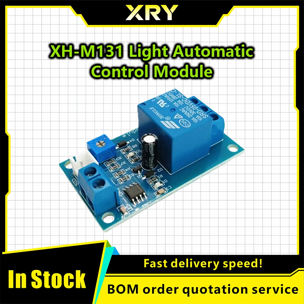XH-M131 DC 5V 12V 24V Light Control Switch Photoresistor Relay Module Detection Sensor 10A brightness automatic control module