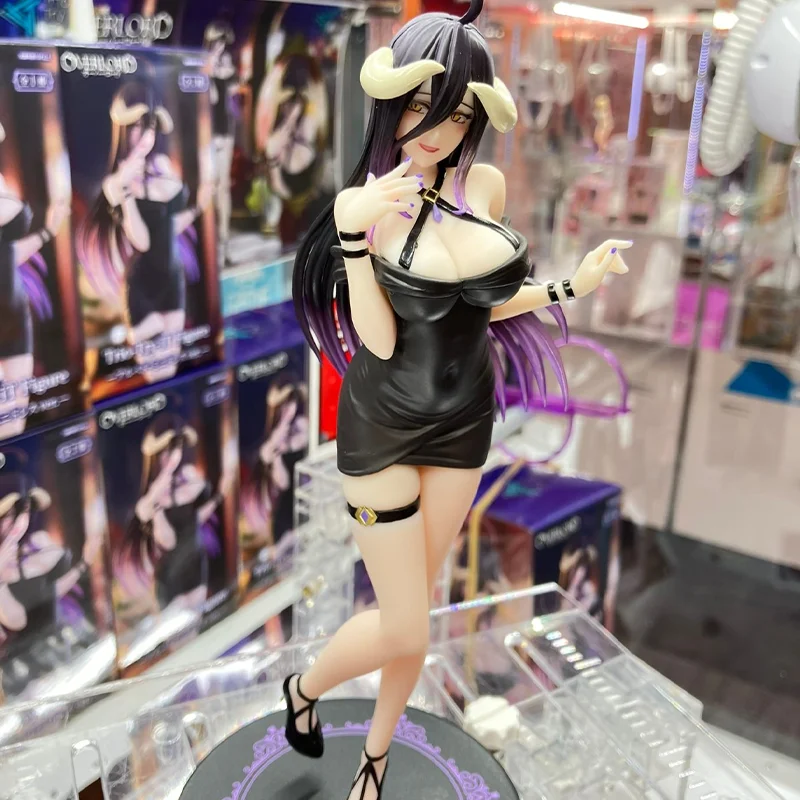 【100% 정품】재고 있음 푸류 오리지널 오버로드 - 알베도 트리오-트라이-iT 피규어 미니 드레스, 카우 프린트 버전 H=21CM 애니메이션 캐릭터