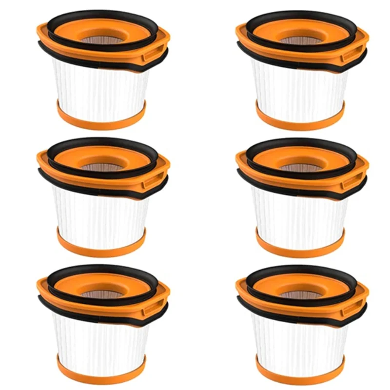 6Pcs Replacement Filter for Shark Wandvac System WV360 WS620 WS630 WS632 Cordless Stick Vacuum,Compare to Part XFFWV360