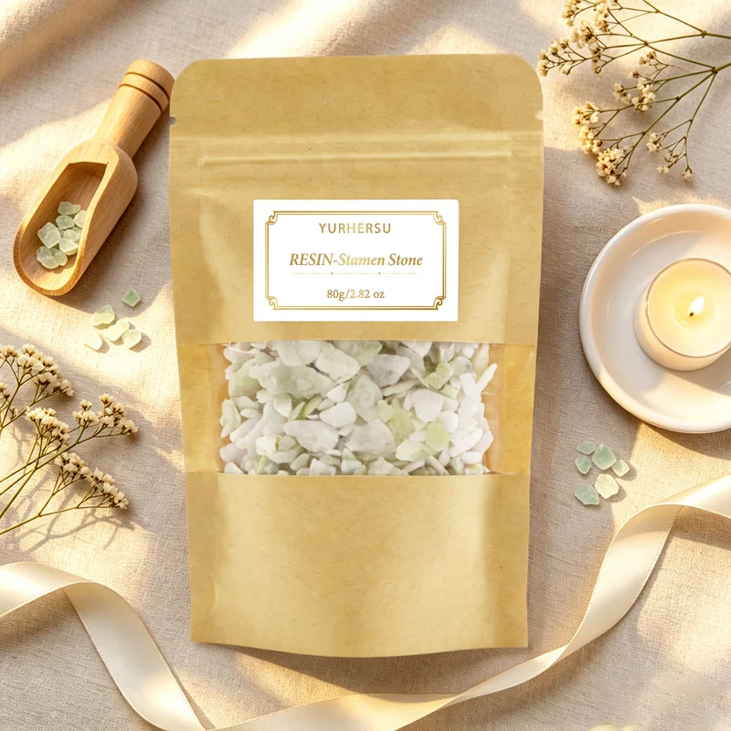 Resin Incense - Flower Petal Stone，Scented Aromatherapy Resin, Home Fragrance for Meditation