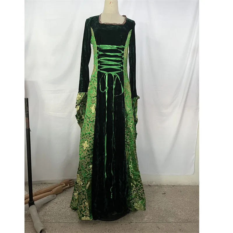 Woman's Renaissance Medieval Gothic Long Dress For Halloween Ball Gowns Costumes Gypsy church Notre Dame Cosplay Dress