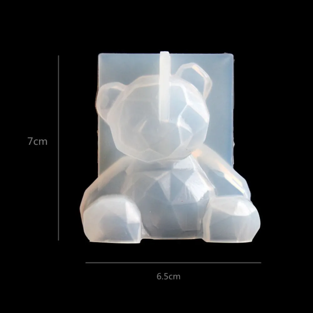 3D Bear Silicone Mold DIY Animal Shaped Candle Mold Gypsum Soap Candle Making Supplies Ice Chocolate Cake Decoration