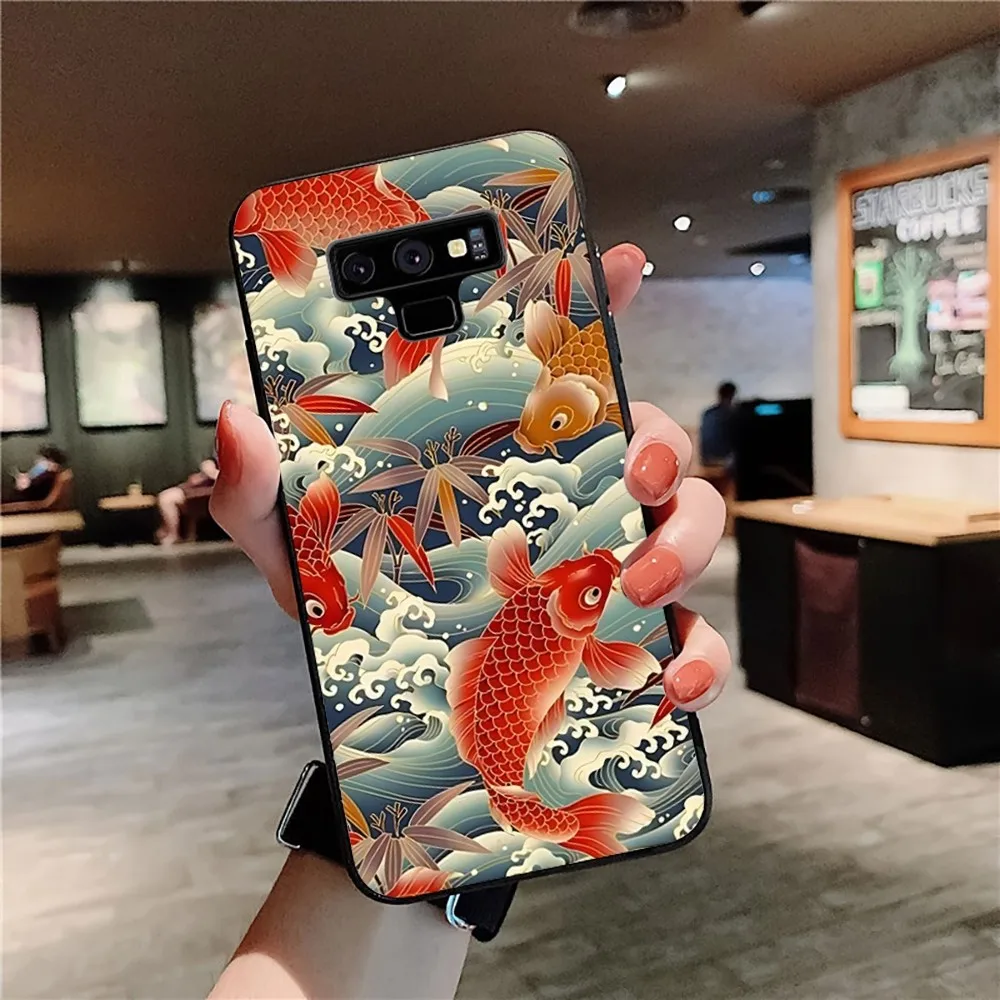 Koi Fish luck Phone Case For Samsung Note 8 9 10 20 pro plus lite M 10 11 20 30 21 31 51 A 21 22 42 02 03