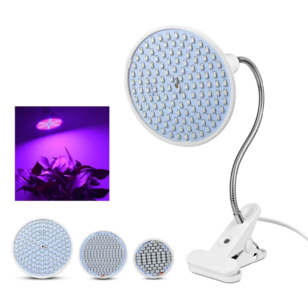 

LED Bulbs Lamp for Plant Flower Growth Full Spectrum LED Grow Light E27 Bulb With Clip Holder Hydroponics System Phyto Lamp