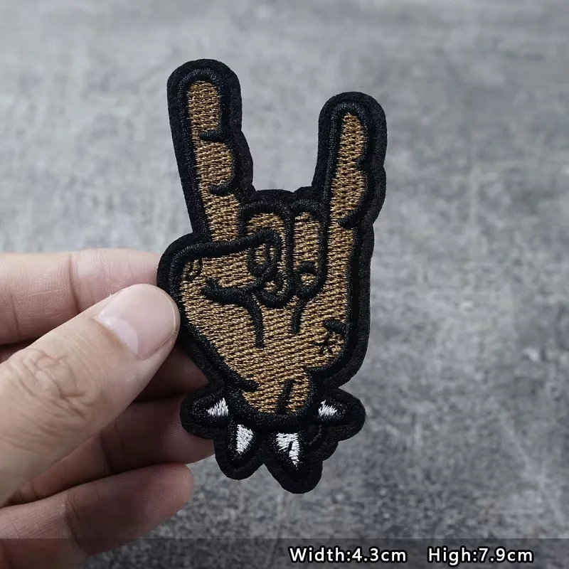Bands Iron On Patches Apparel Sewing Fabric Handmade Appliques For Clothing Punk Rock Stickers Badges Parche