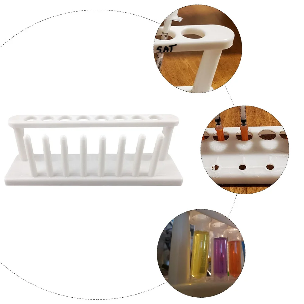 Test Tube Rack Plastic Holder Laboratory Shelf Organizer Pipe Support Storage for Labs Tubes Stand