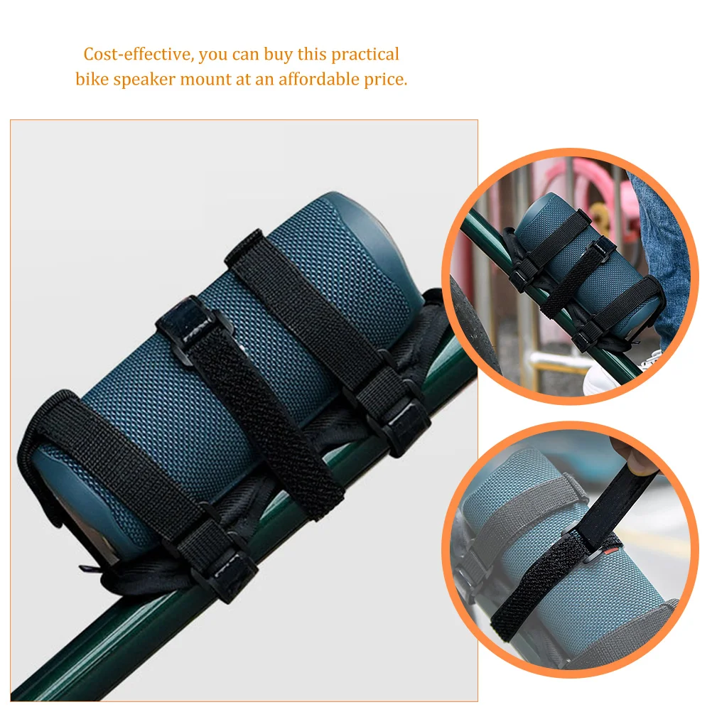 

【】Bike Speaker Mounts Adjustable Bicycle Water Bottle Holder Strap Cycling Accessories Radio Drink Holder Nylon Plastic