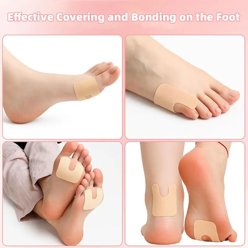 4-40PCS U Shaped Felt Callus Cushions Pads Metatarsal Corn Pads for Rubbing on Shoes Reduce Foot and Heel Pain for Women Men