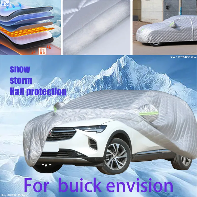 

For buick envision Outdoor Cotton Thickened Awning For Car Anti Hail Protection Snow Covers Sunshade Waterproof Dustproof