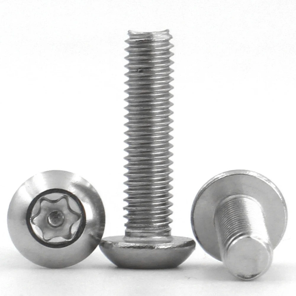 M2 M3 M4 M5 M6 M8 M10 304 Stainless Steel Six Lobe Torx with Pin Round Head Button Security Screw Bolt Anti-theft Tamper Proof - Image 3