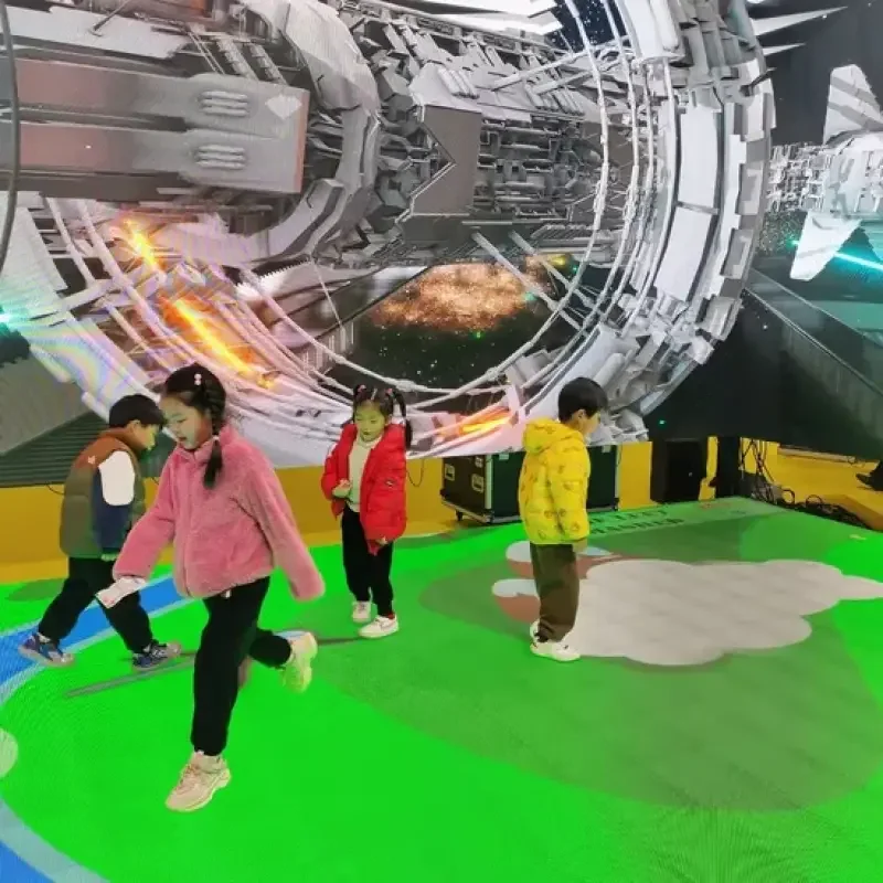P3.91 Indoor Dance Floor Display For Gaming Center MuseumCustom Weatherproof Outdoor LED Display