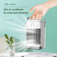 2025 Air conditioning fan plus water and ice single cold household desktop small silent fan 4-speed desktop 5V power supply