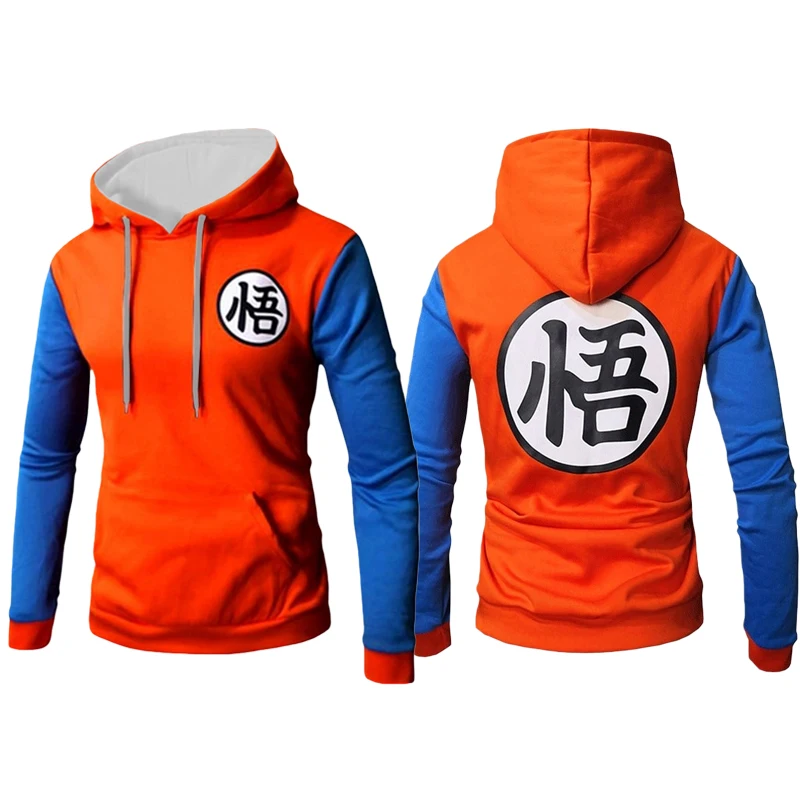 

Bandai "Go" Dragon Ball Z Goku Косплей Костюм Классический Цветной Пуловер Для Взрослых Детей Толстовки Мягкие Удобные Спортивный Отдых Осень Зима