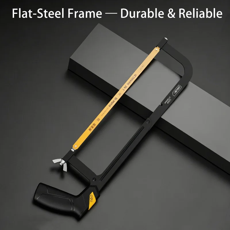 12 Inch Aluminum Square Tube Hacksaw Frame And Adjustable Steel Saw For Metal Plastic Pipe Cutting Workshop Hand Tool Equipment - view 5