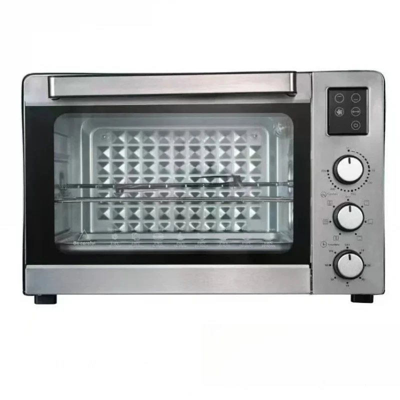 

OvenLarge Capacity Electric Oven with Independent Temperature Control for Home Use, Microwave Oven, Fryer, Visual Oven