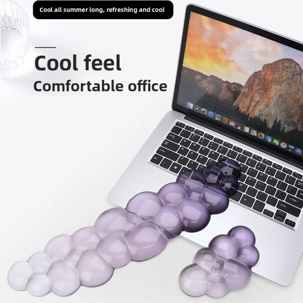 

Portable Gradient Silicone Wrist Support Cloud Shape Pain Relief Keyboard Wrist Rest Ergonomic Non-Slip Wrist Pad Gamer