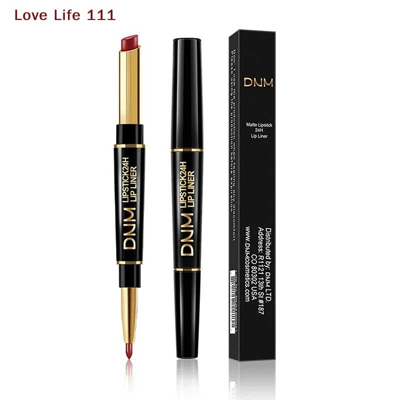 Nueva taza antiadherente de doble punta, lápiz labial de larga duración, delineador de labios, alta pigmentación, resistente al agua, regalos del Día de San Valentín