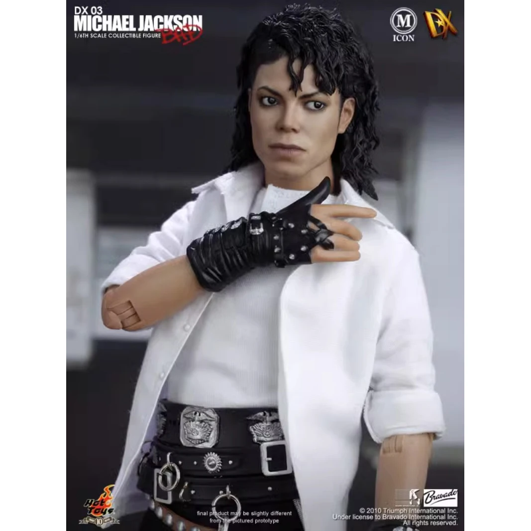 In Stock Original Hottoys DX03 Bad Michael Jackson 1/6 MJ HT Character Model Collection Artwork Soldier