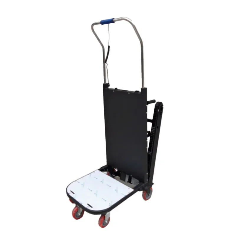 Industrial Electric Stair Climbing Platform Four-Wheel Stainless Steel Trolley Cart for Heavy Furniture Appliances Wheelbarrow