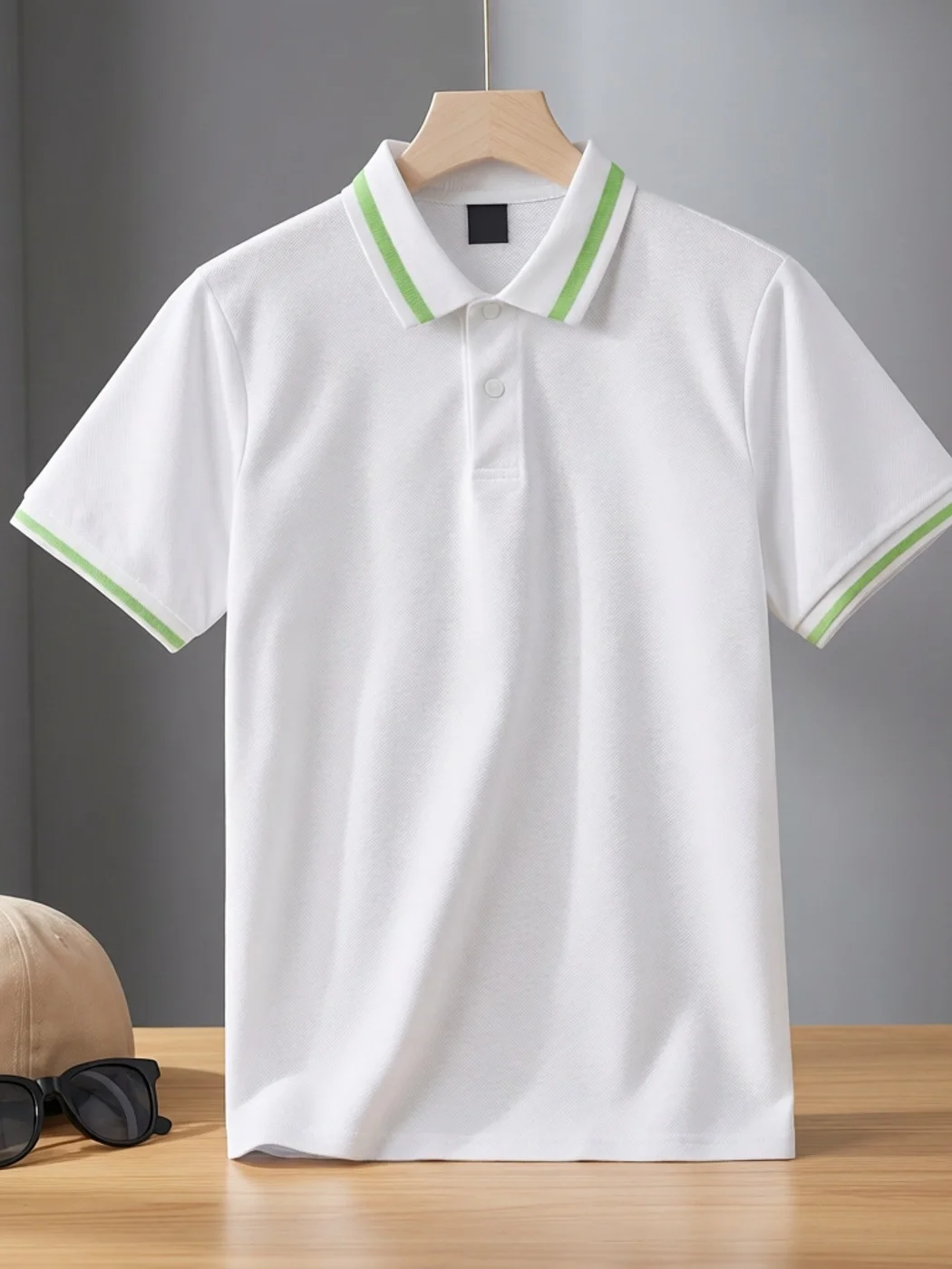 Men's Cotton  Shirt Short Sleeve Flip Collar Breathable Summer New Style Casual Wear Comfortable Chinese Brand T-Shirt