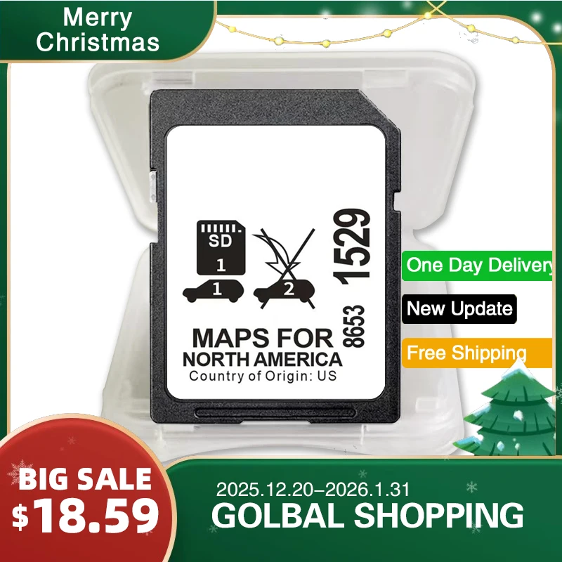 

Update Maps USA/CAN/MEX maps for Buick/Cadillac/Chevrolet/GMC Vehicle 2023 Navigation SD Card 32GB GPS for GM 8653-1529