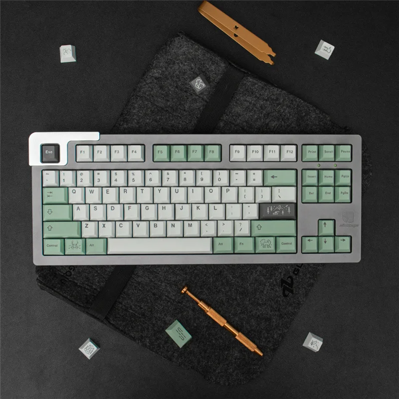 Dye Sublimatie November Fog Keycaps Cherry Profiel Pbt 130/23 Toetsen Voor Mx Schakelaar 64/87/96 Mechanische Toetsenbord