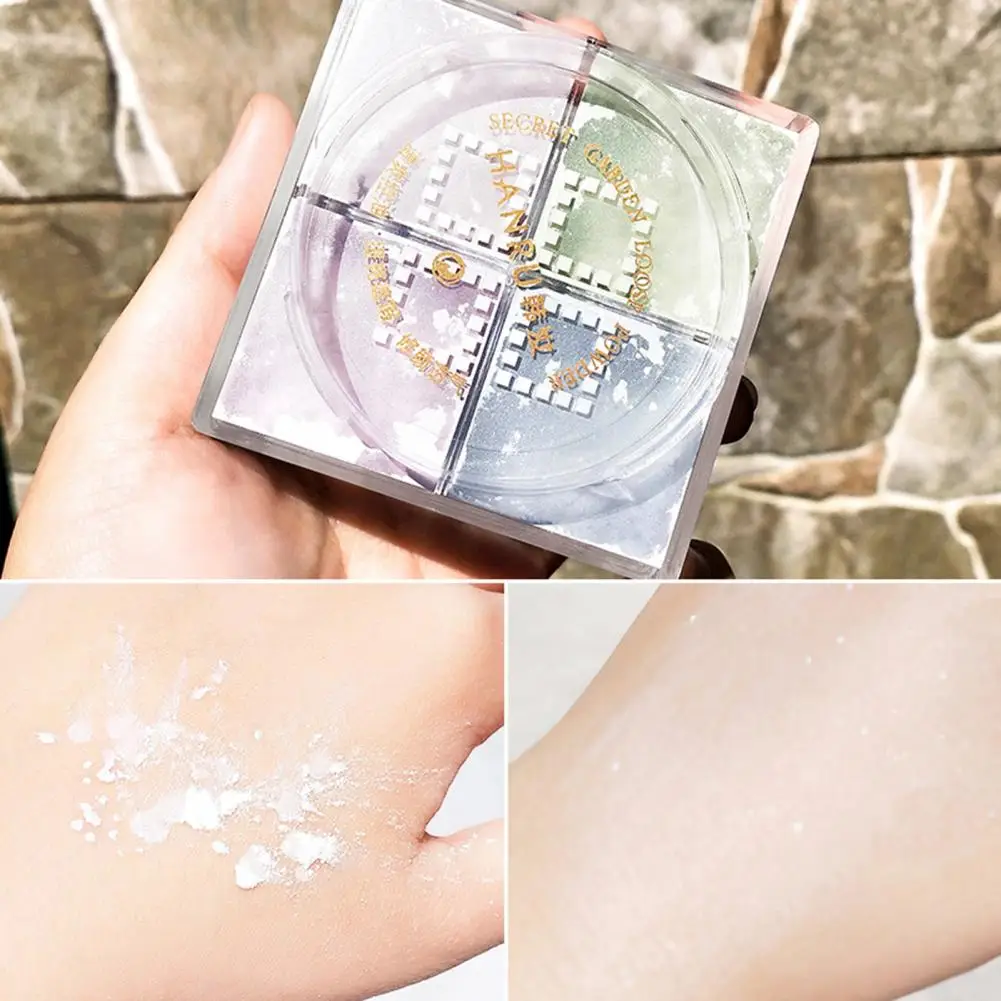 12g Professional Pressed Powder Invisible Long Lasting Universal Loose Face Powder Brighten Face