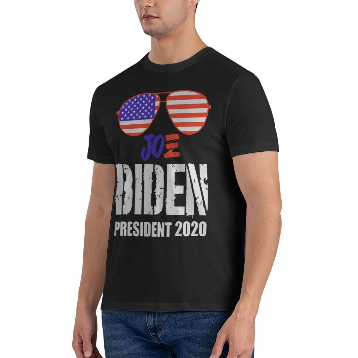 Magnificent President - 2020 Style Men's T Shirt Joe Biden Funny Tee Shirt Short Sleeve Round Neck T-Shirt