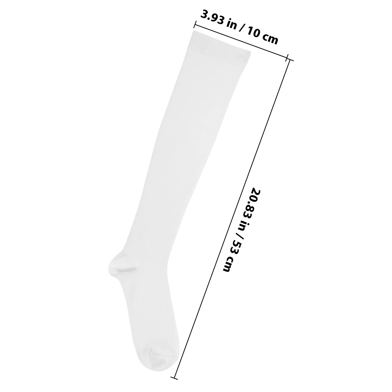 3 قطعة 3 أزواج ضغط الركبة عالية للرجال المبارزة جوارب طويلة إلى الركب للرياضة تشغيل الدراجات التدريب جوارب أنبوبية الأبيض