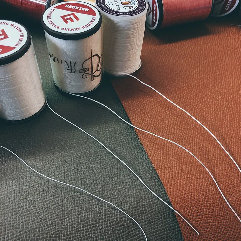 0.55 mm 80 Meters High Quality Round Sewing Wax Thread Polyester Strength Thread Manual Embroidery for Leather Craft Bracelet