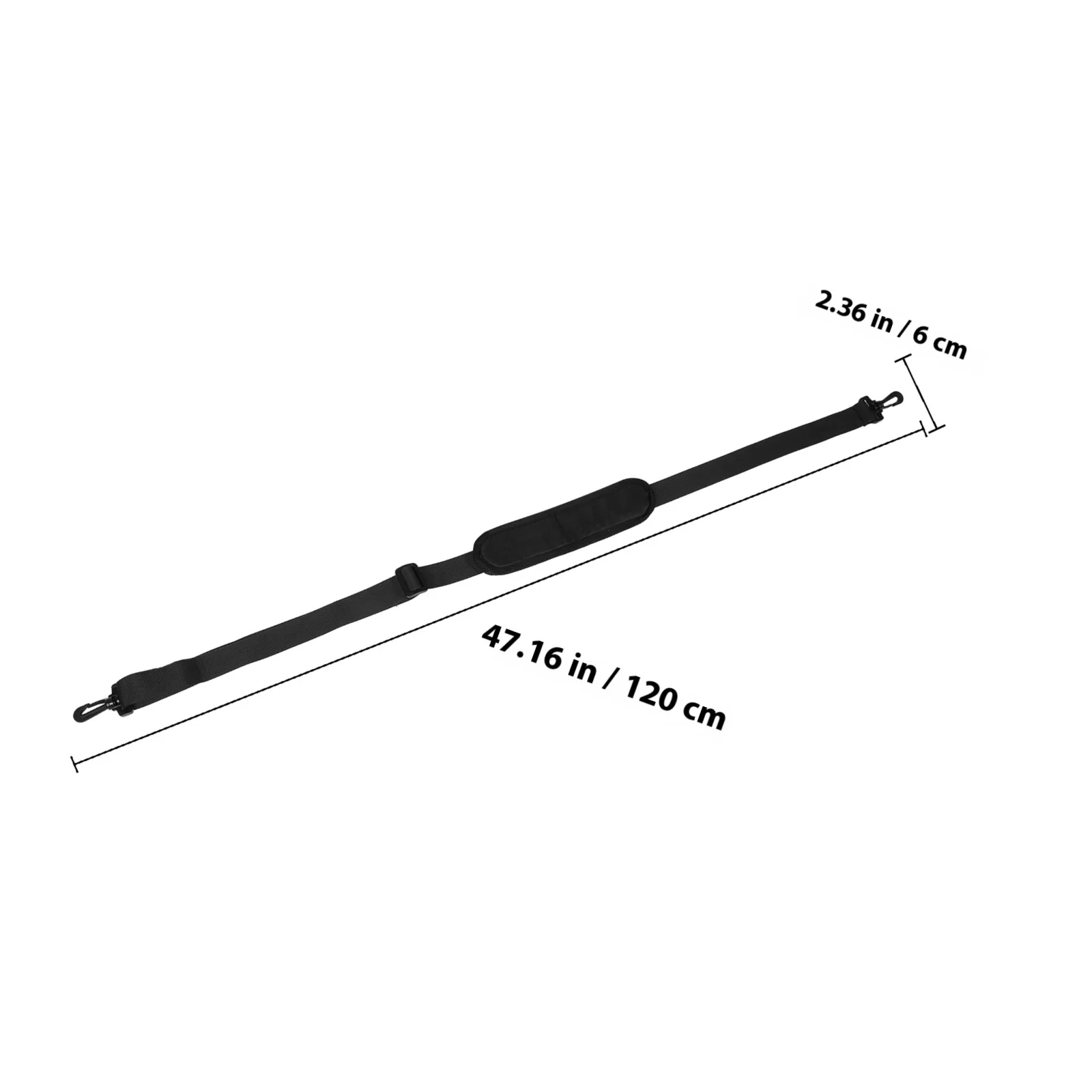 حزام كتف بديل لحقيبة الجولف، حزام بوليستر متين مبطن قابل للتعديل، مريح لحمل أشرطة حقيبة الجولف #3