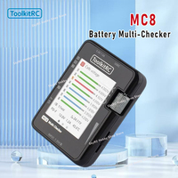 ToolkitRC MC8 XT60 35V 2-8S 32-bit ARM Processor Battery Multi-checker PWM/PPM/SBUS Readout, PWM Output USB-C Fast Charging