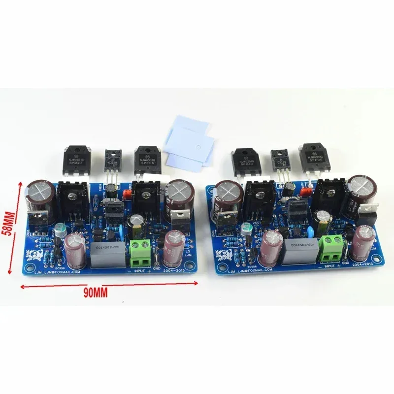 DLHiFi 2 Buah LJM 200W ONSEMI NJW0302G 0281G Buku Pegangan DOUGLAS Audio Mandiri Desain Tanpa Cela Kelas B Amplifier HiFi