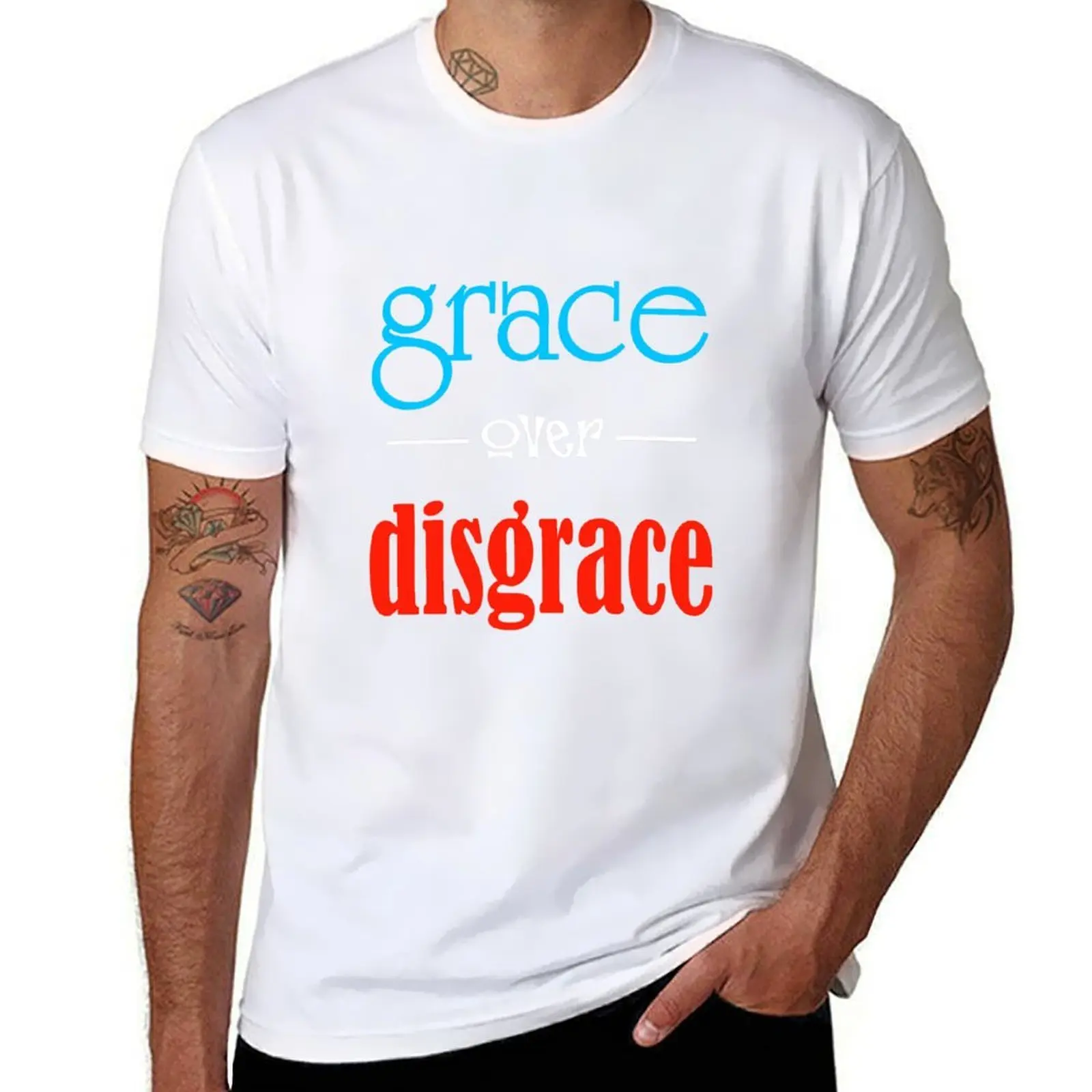 

GRACE OVER DISGRACE T-Shirt t shirts for man slim fit printed t shirts for man T-Shirt