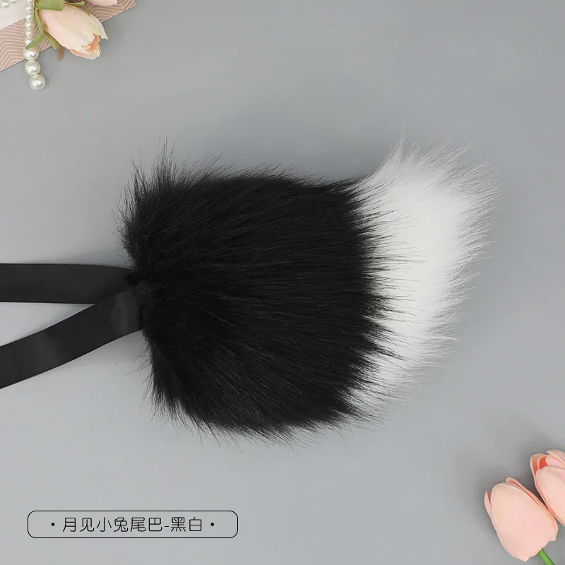 Niedlicher Plüsch-Hasenschwanz für Mädchen, Simulierter Tierschwanz, Hasenschwanz für Frauen, Cosplay-Requisiten und Accessoires – Detail 13