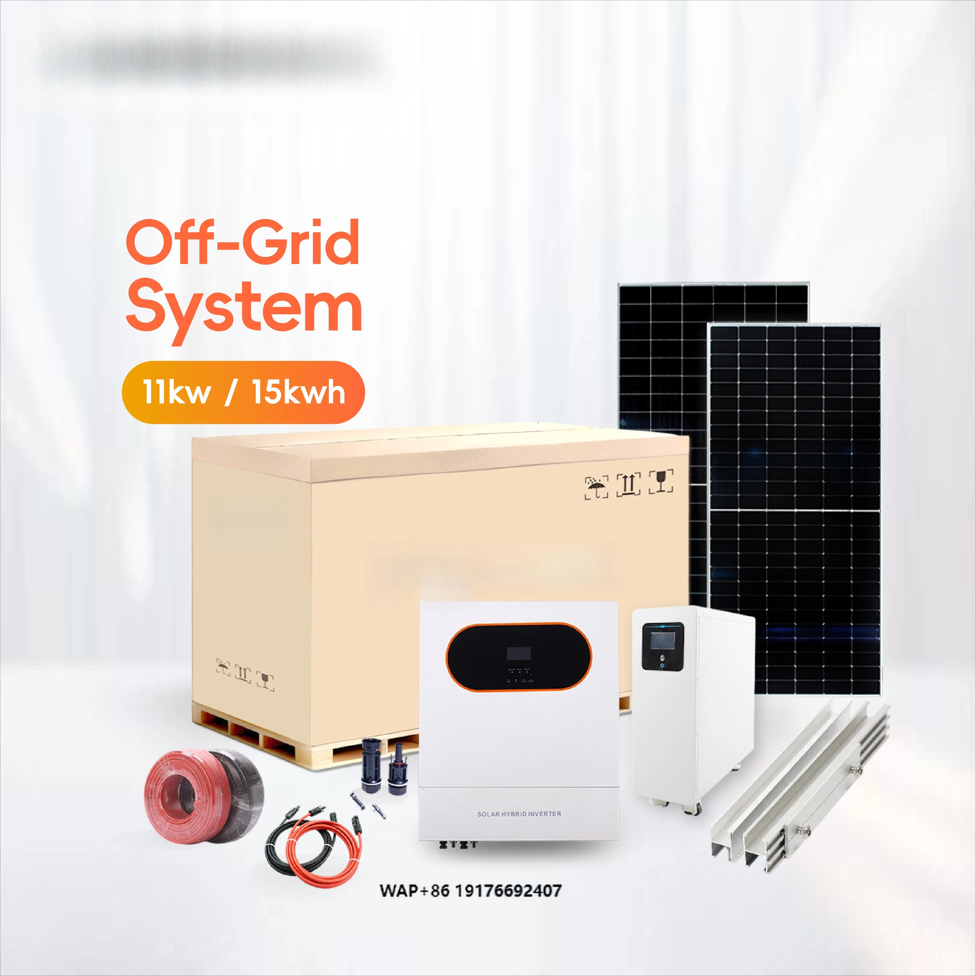 Complete Solar Hybrid System Kit 5000W 5Kwh 10Kwh 15Kwh Solar Panels Power System for Home