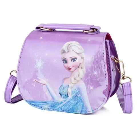 

Disney Princess Frozen Pu Messenger Bag Girl Elsa Shoulder Bag Sofia Handbag Kid Fashion Shopping Bag Gift kids bags