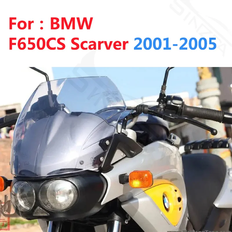 For BMW F650CS F 650 CS F 650CS Scarver 2001-2005 2002 2003 2004 Motorcycle Front Windshield Windscreen Airflow Wind Deflectors