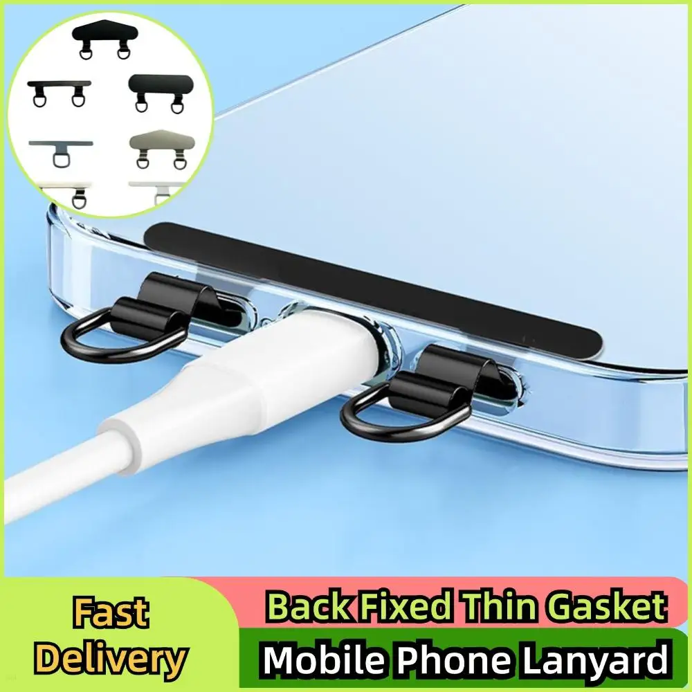 Handy-Lanyard, Edelstahl-Clip, ultradünn, Metall-Handy-Tether-Patch, Rückseite, fest, dünnes Metall, Anti-Verlust, solide Dichtung