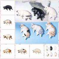 Lazy Cat Refrigerator Magnet Message Photo Wall Sticker Creative Cute Sleep Cat Home Decoration Accessories