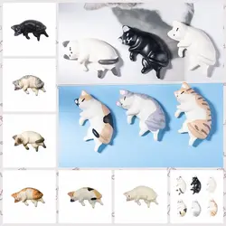 Lazy Cat Refrigerator Message Photo Wall Sticker Creative Cute Sleep Cat Home Decoration Accessories