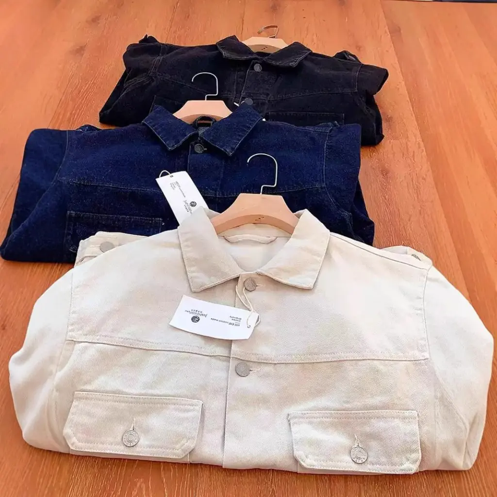 

New Spring Men's And Women's Casual Denim Jacket Loose Fit Solid Color Washed Outerwear for All Seasons
