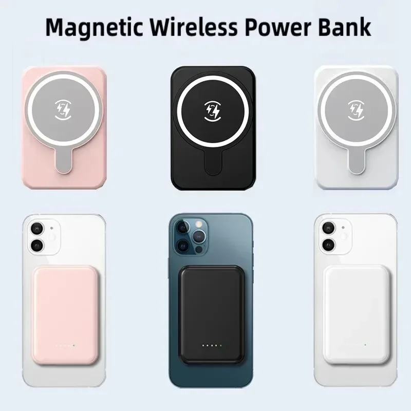 

50000mAh Magnetic Portable Power Bank 25W Wireless Fast Charging for Magsafe External Battery Charger Cases for iphone Samsung