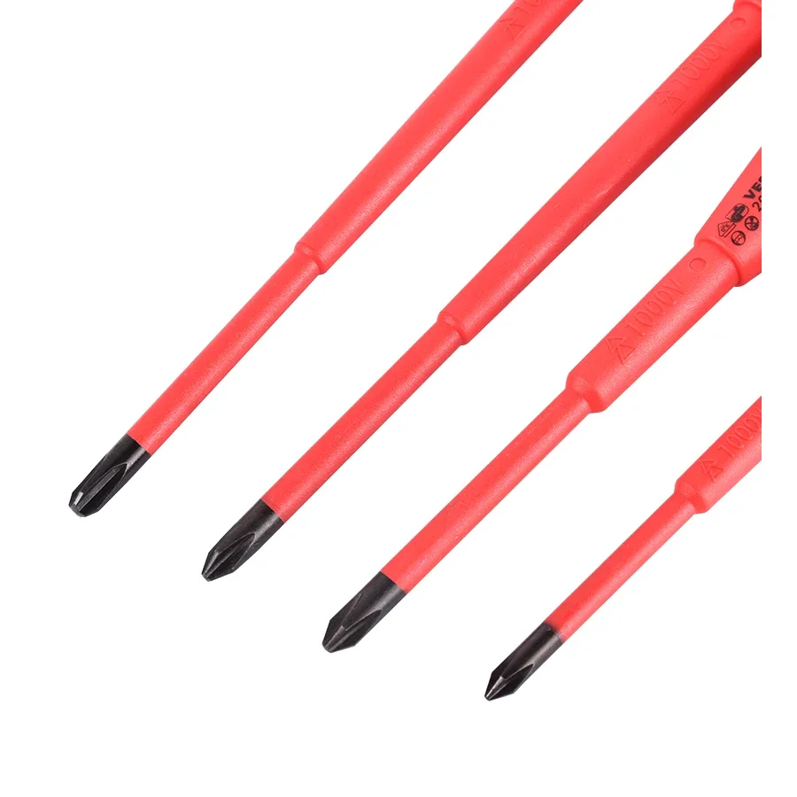 VESSEL VDE 200 Insulated Screwdriver , Japan 1000v Electrician Repair Ball Grip Cross Slotted and Slotted Screwdriver Series